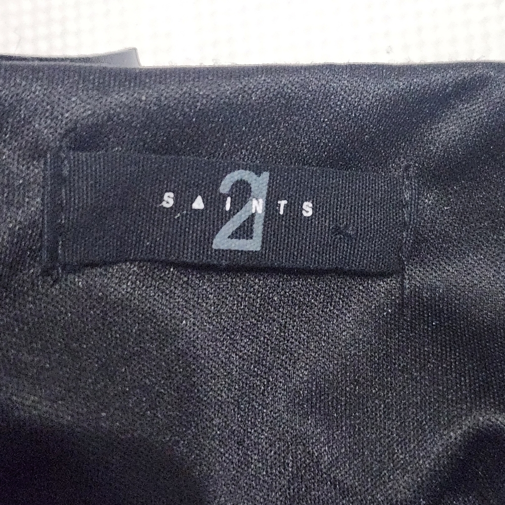 21 Saints Black Velvet One Shoulder Cut Out Split Thigh Dress Size Small - Picture 8 of 11